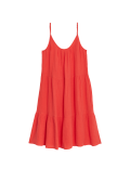 Pure Cotton Tiered Mini Beach Dress