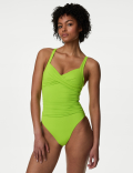 360 Tummy Control Ruched Plunge Swimsuit