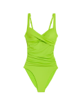 360 Tummy Control Ruched Plunge Swimsuit