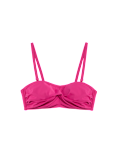 Padded Twist Front Bandeau Bikini Top
