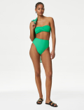 Padded Twist Front Bandeau Bikini Top
