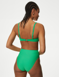 Padded Twist Front Bandeau Bikini Top