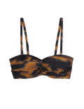Printed Padded Bandeau Bikini Top