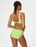Printed Roll Top Bikini Bottoms