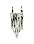 Printed Scoop Neck Swimsuit