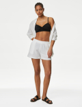 Padded Twist Front Plunge V-Neck Bikini Top