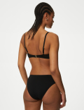 Padded Twist Front Plunge V-Neck Bikini Top