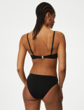 Twist Front High Leg Bikini Bottoms