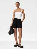 Neoprene Scallop Bandeau Swimsuit