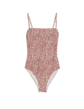 Printed Square Neck Swimsuit