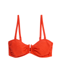 Textured Bandeau Bikini Top