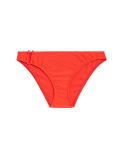 Textured High Leg Bikini Bottoms