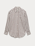 Linen Rich Checked Shirt