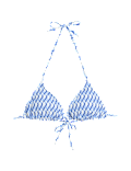 Printed Halterneck Triangle Bikini Top
