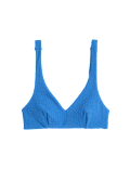 Textured Padded Plunge Bikini Top