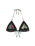 Textured Triangle Bikini Top
