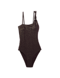 Glitter One Shoulder Swimsuit
