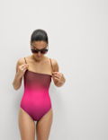 Ombre Bandeau Swimsuit