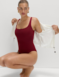 Panelled Sculpt Scoop Neck Swimsuit