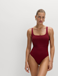 Panelled Sculpt Scoop Neck Swimsuit