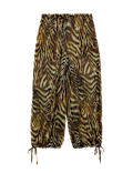 Printed Bubble Hem Beach Trousers