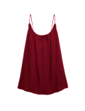 Tie Front Strappy Mini Slip Dress