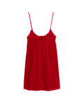 Tie Front Strappy Mini Slip Dress