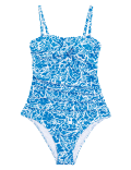 Tummy Control Printed Bandeau Swimsuit