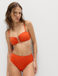 Padded U-Notch Bandeau Bikini Top