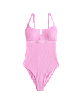 Tummy Control Textured Swimsuit