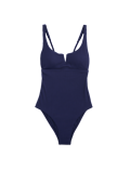 Tummy Control Textured Swimsuit