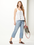 Pure Linen Camisole Top