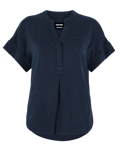 Pure Linen V-Neck Blouse
