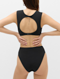 Padded Open Back Detail Bikini Top