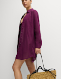 Pure Cotton Collared Beach Shirt