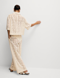 Pure Cotton Crochet Beach Trousers