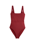 Sculpt Scoop Neck Panelled Swimsuit