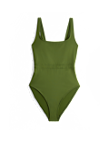 Sculpt Scoop Neck Panelled Swimsuit