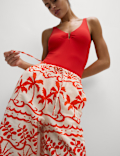 Pure Cotton Printed Beach Trousers