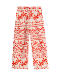 Pure Cotton Printed Beach Trousers