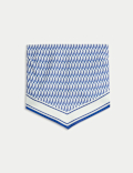 Printed Handkerchief Hem Bandeau Top