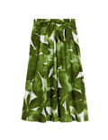 Pure Cotton Printed Midaxi Beach Skirt