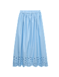 Pure Cotton Broderie Beach Skirt