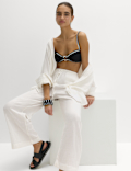 Pure Cotton Drawstring Beach Trousers