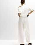 Pure Cotton Drawstring Beach Trousers