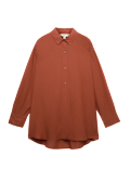 Cotton Rich Collared Beach Cover Up Shirt