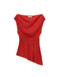 Linen Rich Slash Neck Top