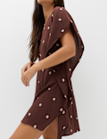 Pure Cotton Polka Dot Beach Cover Up Kaftan