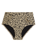 Tummy Control Animal Print Bikini Bottoms