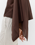 Pure Cotton Sheer Cape Top